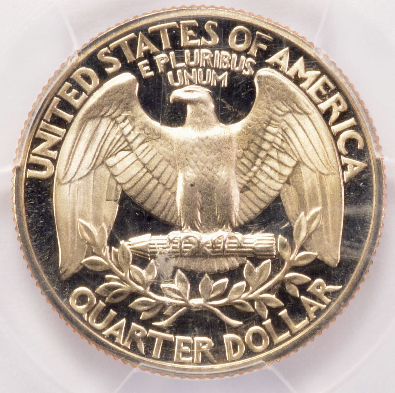 1978-S 25c Proof Washington Quarter Clashed Dies Obv/Rev